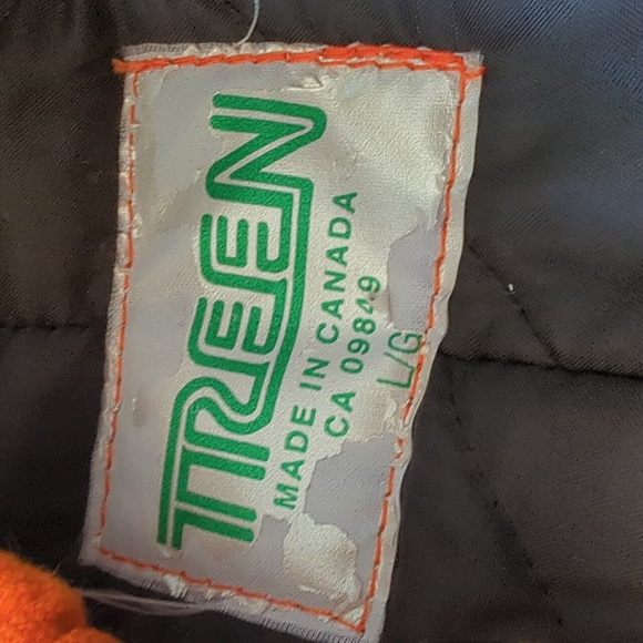 Orange Insulated Reflective Work Overalls Size Large - Picture 10 of 11